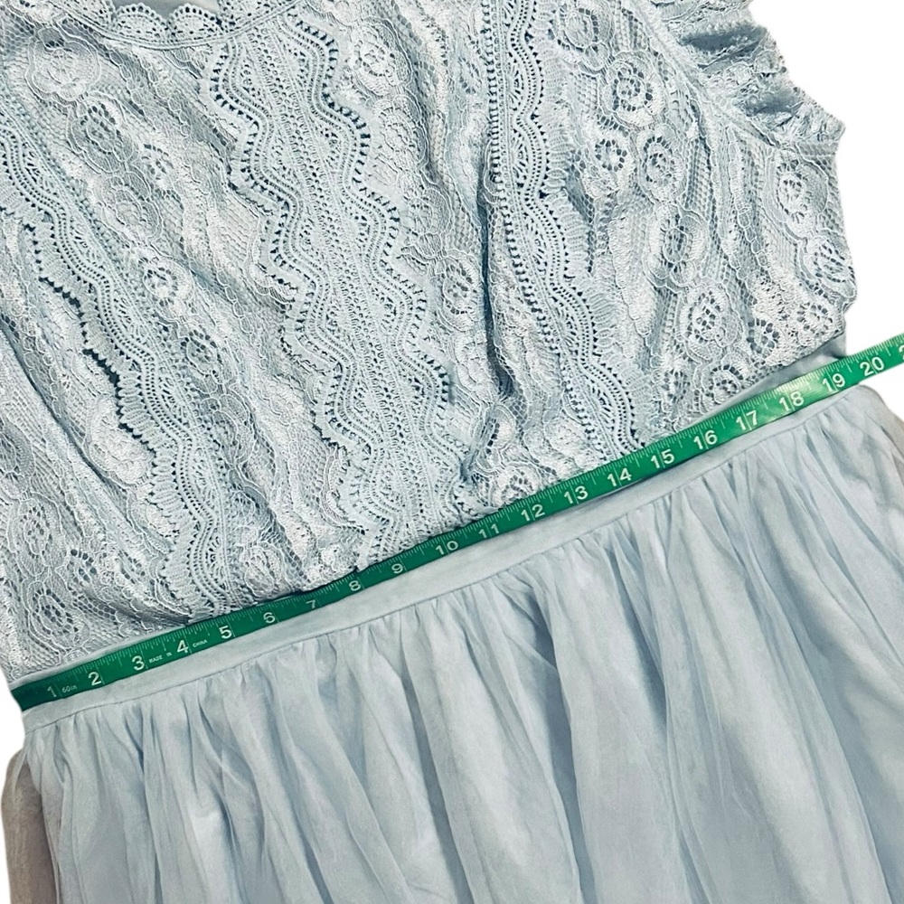 NWT Blue Lace Ruffle Trim Fit & Flare Dress 4XL - Picture 12 of 15